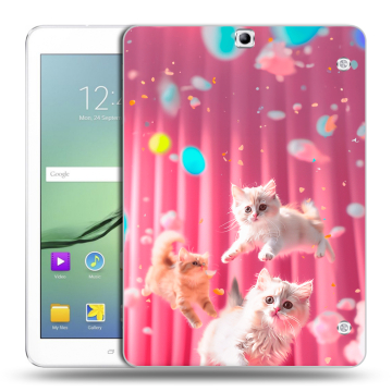 Силиконовый чехол на Samsung Galaxy Tab S2 9.7 с принтом милые котики