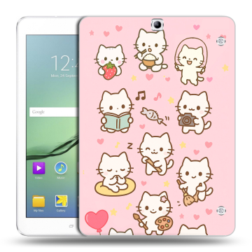 Силиконовый чехол на Samsung Galaxy Tab S2 9.7 с принтом Hello Kitty Хелоу Кити Силиконовый чехол на Samsung Galaxy Tab S2 9.7 с принтом Hello Kitty Хелоу Кити