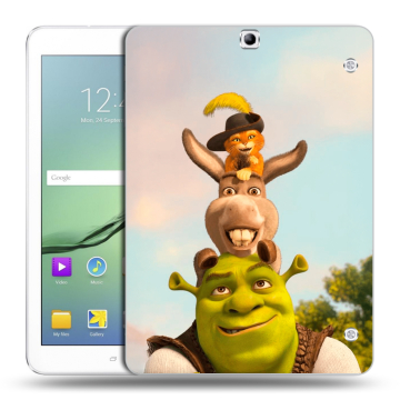 Силиконовый чехол на Samsung Galaxy Tab S2 9.7 с принтом Шрек Shrek