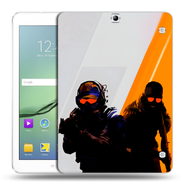 Силиконовый чехол на Samsung Galaxy Tab S2 9.7 с принтом Контер страйк Counter strike