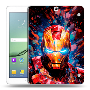 Силиконовый чехол на Samsung Galaxy Tab S2 9.7 с принтом Железный человек Ironman Силиконовый чехол на Samsung Galaxy Tab S2 9.7 с принтом Железный человек Ironman