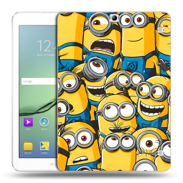 Силиконовый чехол на Samsung Galaxy Tab S2 9.7 с принтом Миньоны Силиконовый чехол на Samsung Galaxy Tab S2 9.7 с принтом Миньоны