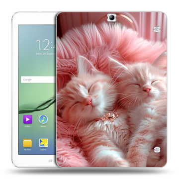 Силиконовый чехол на Samsung Galaxy Tab S2 9.7 с принтом котята котики