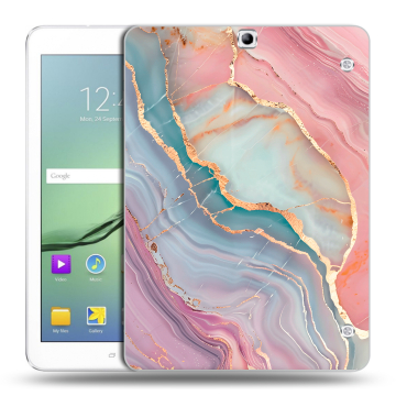 Силиконовый чехол на Samsung Galaxy Tab S2 9.7 с принтом розовый мрамор Силиконовый чехол на Samsung Galaxy Tab S2 9.7 с принтом розовый мрамор