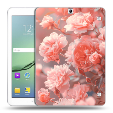 Силиконовый чехол на Samsung Galaxy Tab S2 9.7 с принтом Розы цветы Силиконовый чехол на Samsung Galaxy Tab S2 9.7 с принтом Розы цветы
