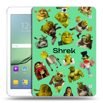 Силиконовый чехол на Samsung Galaxy Tab S2 9.7 с принтом Шрек Shrek