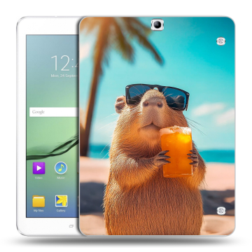 Силиконовый чехол на Samsung Galaxy Tab S2 9.7 с принтом Капибара Силиконовый чехол на Samsung Galaxy Tab S2 9.7 с принтом Капибара