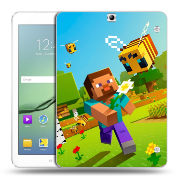 Силиконовый чехол на Samsung Galaxy Tab S2 9.7 с принтом Майнкрафт Minecraft Силиконовый чехол на Samsung Galaxy Tab S2 9.7 с принтом Майнкрафт Minecraft