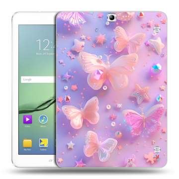 Силиконовый чехол на Samsung Galaxy Tab S2 9.7 с принтом Бабочки Силиконовый чехол на Samsung Galaxy Tab S2 9.7 с принтом Бабочки