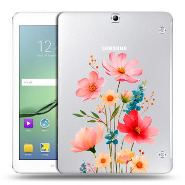 Силиконовый чехол на Samsung Galaxy Tab S2 9.7 с принтом Цветы