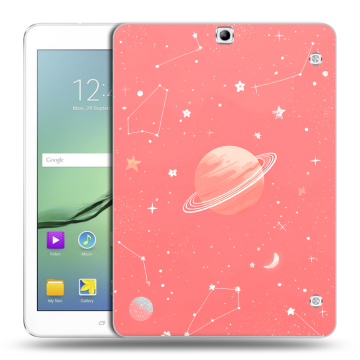 Силиконовый чехол на Samsung Galaxy Tab S2 9.7 с принтом Розовый космос