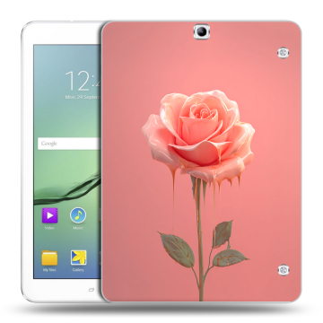 Силиконовый чехол на Samsung Galaxy Tab S2 9.7 с принтом Розовая роза
