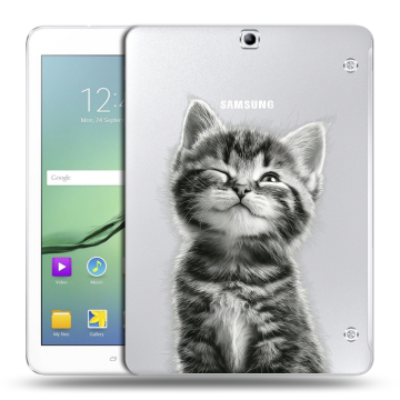 Силиконовый чехол на Samsung Galaxy Tab S2 9.7 с принтом Котенок