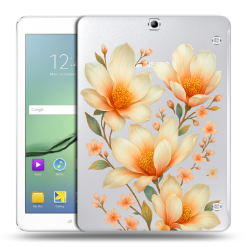 Силиконовый чехол на Samsung Galaxy Tab S2 9.7 с принтом Цветы