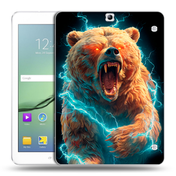 Силиконовый чехол на Samsung Galaxy Tab S2 9.7 с принтом Медведь