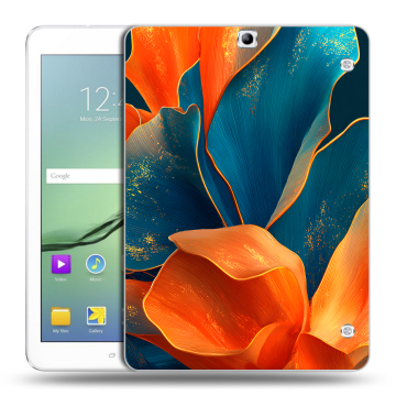 Силиконовый чехол на Samsung Galaxy Tab S2 9.7 с принтом Цветы