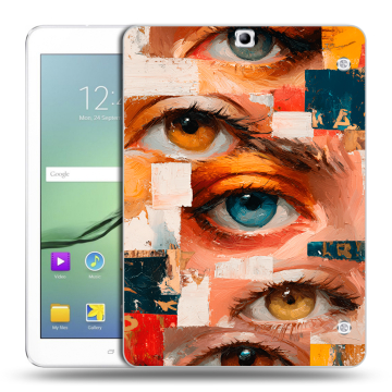 Силиконовый чехол на Samsung Galaxy Tab S2 9.7 с принтом Модный принт