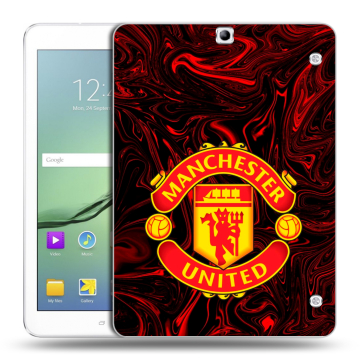 Силиконовый чехол на Samsung Galaxy Tab S2 9.7 с принтом Manchester United
