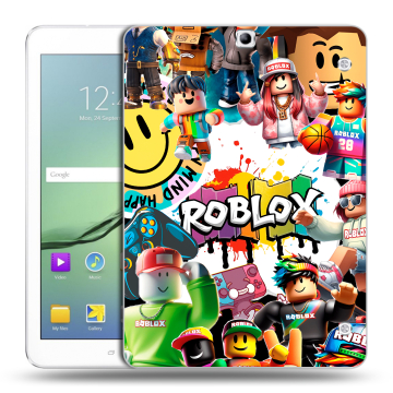 Силиконовый чехол на Samsung Galaxy Tab S2 9.7 с принтом Roblox Роблокс
