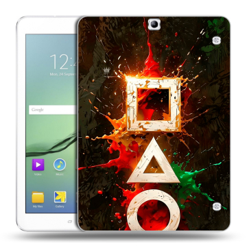 Силиконовый чехол на Samsung Galaxy Tab S2 9.7 с принтом Squid Game Игра кальмара