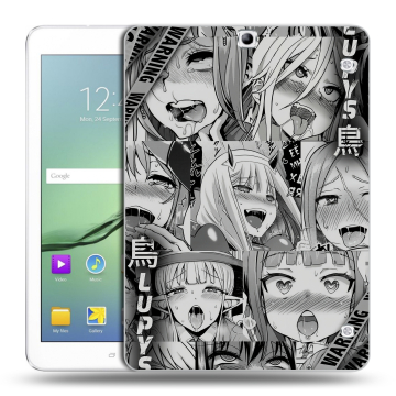 Силиконовый чехол на Samsung Galaxy Tab S2 9.7 с принтом Ahegao Ахегао Аниме