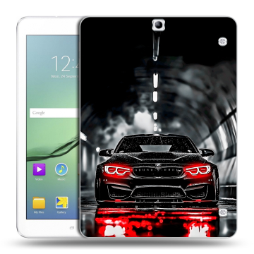 Силиконовый чехол на Samsung Galaxy Tab S2 9.7 с принтом BMW БМВ