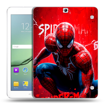 Силиконовый чехол на Samsung Galaxy Tab S2 9.7 с принтом Spiderman Человек паук