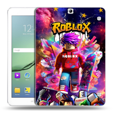 Силиконовый чехол на Samsung Galaxy Tab S2 9.7 с принтом Roblox Роблокс