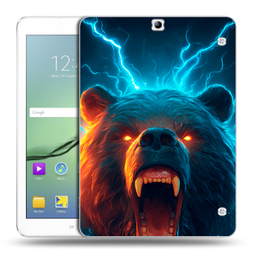 Силиконовый чехол на Samsung Galaxy Tab S2 9.7 с принтом Медведь