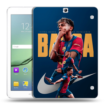 Силиконовый чехол на Samsung Galaxy Tab S2 9.7 с принтом Барселона Barca Yamal Силиконовый чехол на Samsung Galaxy Tab S2 9.7 с принтом Барселона Barca Yamal