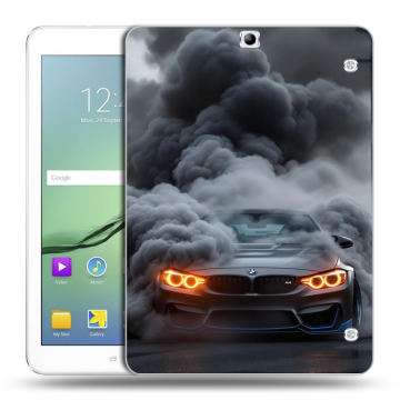 Силиконовый чехол на Samsung Galaxy Tab S2 9.7 с принтом BMW БМВ