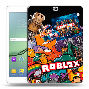 Силиконовый чехол на Samsung Galaxy Tab S2 9.7 с принтом Roblox Роблокс Силиконовый чехол на Samsung Galaxy Tab S2 9.7 с принтом Roblox Роблокс