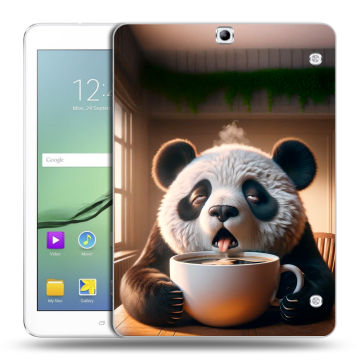 Силиконовый чехол на Samsung Galaxy Tab S2 9.7 с принтом смешная панда