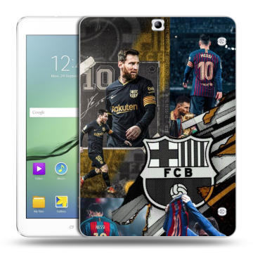 Силиконовый чехол на Samsung Galaxy Tab S2 9.7 с принтом Messi Barcelona Силиконовый чехол на Samsung Galaxy Tab S2 9.7 с принтом Messi Barcelona
