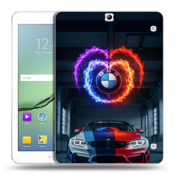 Силиконовый чехол на Samsung Galaxy Tab S2 9.7 с принтом BMW БМВ Силиконовый чехол на Samsung Galaxy Tab S2 9.7 с принтом BMW БМВ