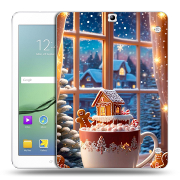 Силиконовый чехол на Samsung Galaxy Tab S2 9.7 с принтом Новый год