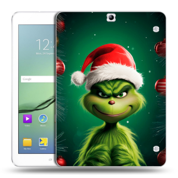 Силиконовый чехол на Samsung Galaxy Tab S2 9.7 с принтом Гринч Новый год Рождество