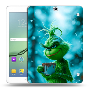 Силиконовый чехол на Samsung Galaxy Tab S2 9.7 с принтом Новый год гринч