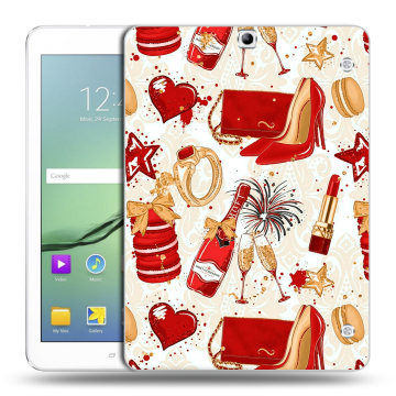 Силиконовый чехол на Samsung Galaxy Tab S2 9.7 с принтом Новый год