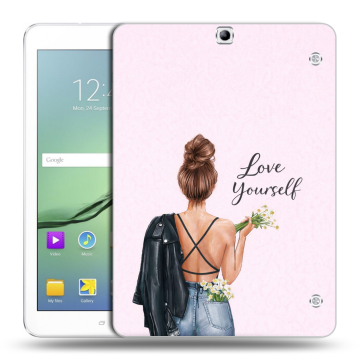 Силиконовый чехол на Samsung Galaxy Tab S2 9.7 с принтом женский