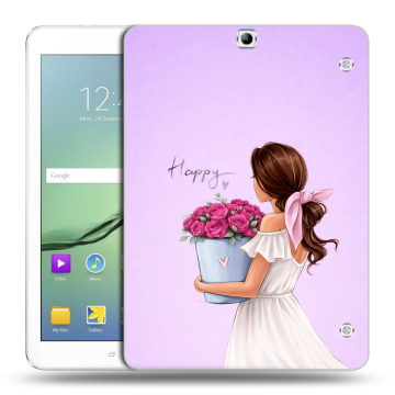 Силиконовый чехол на Samsung Galaxy Tab S2 9.7 с принтом женский