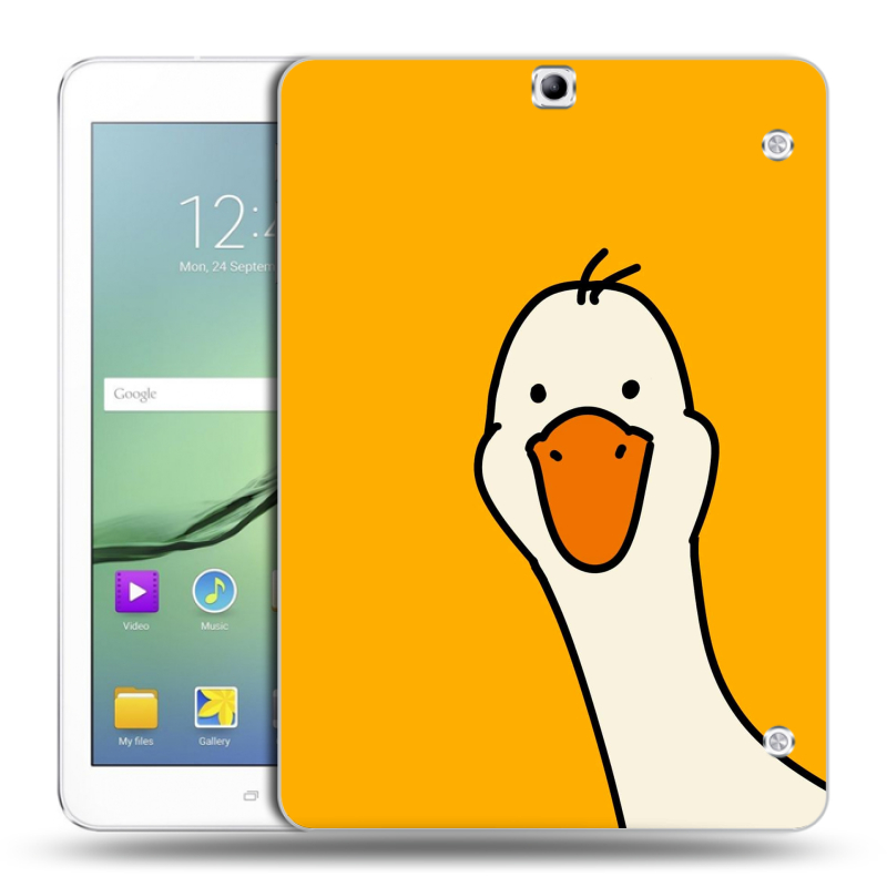 Силиконовый чехол на планшета Samsung Galaxy Tab S2 9.7 с принтом Утка Силиконовый чехол на планшета Samsung Galaxy Tab S2 9.7 с принтом Утка