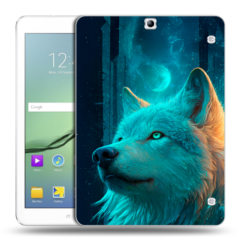 Силиконовый чехол на Samsung Galaxy Tab S2 9.7 с принтом бабочки саккура Силиконовый чехол на Samsung Galaxy Tab S2 9.7 с принтом бабочки саккура