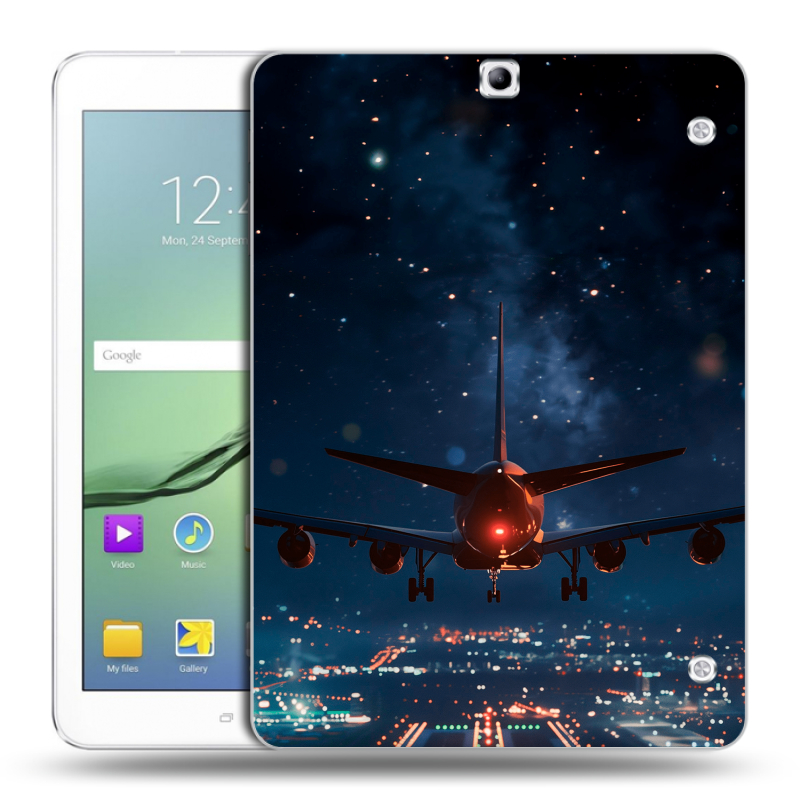 Силиконовый чехол на Samsung Galaxy Tab S2 9.7 с принтом самолет Силиконовый чехол на Samsung Galaxy Tab S2 9.7 с принтом самолет