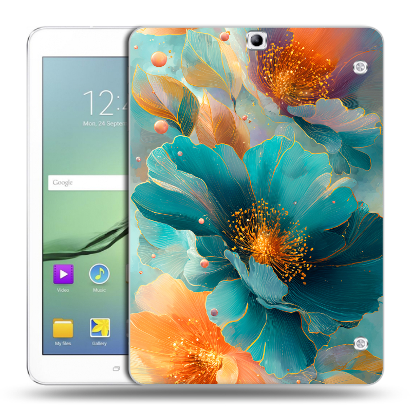 Силиконовый чехол на Samsung Galaxy Tab S2 9.7 с принтом Цветы Силиконовый чехол на Samsung Galaxy Tab S2 9.7 с принтом Цветы