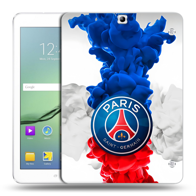 Силиконовый чехол на планшета Samsung Galaxy Tab S2 9.7 с принтом PSG ПСЖ Силиконовый чехол на планшета Samsung Galaxy Tab S2 9.7 с принтом PSG ПСЖ
