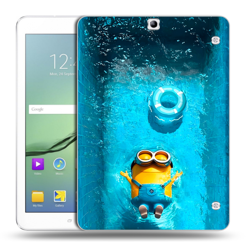 Силиконовый чехол на планшета Samsung Galaxy Tab S2 9.7 с принтом Миньоны Силиконовый чехол на планшета Samsung Galaxy Tab S2 9.7 с принтом Миньоны
