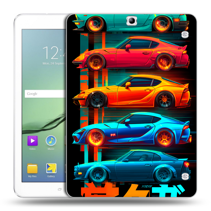 Силиконовый чехол на Samsung Galaxy Tab S2 9.7 с принтом машины тачки Силиконовый чехол на Samsung Galaxy Tab S2 9.7 с принтом машины тачки