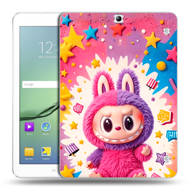 Силиконовый чехол на Samsung Galaxy Tab S2 9.7 с принтом Labubu Лабубу Силиконовый чехол на Samsung Galaxy Tab S2 9.7 с принтом Labubu Лабубу