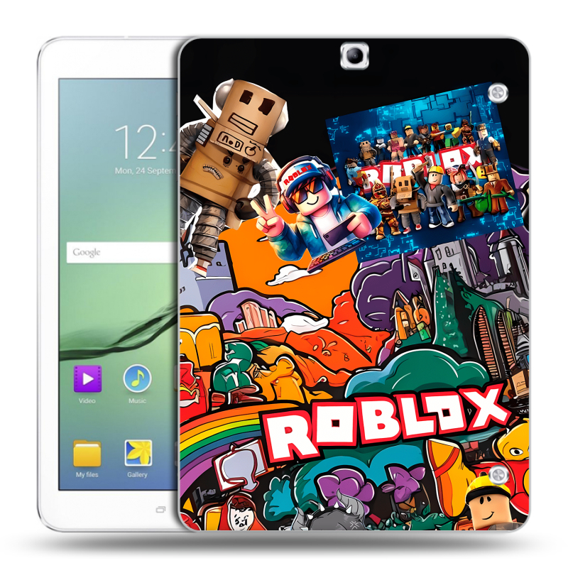 Силиконовый чехол на Samsung Galaxy Tab S2 9.7 с принтом Roblox Роблокс Силиконовый чехол на Samsung Galaxy Tab S2 9.7 с принтом Roblox Роблокс